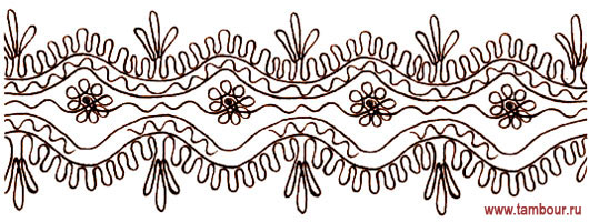 Орнамент для нижней юбки - www.tambour.ru